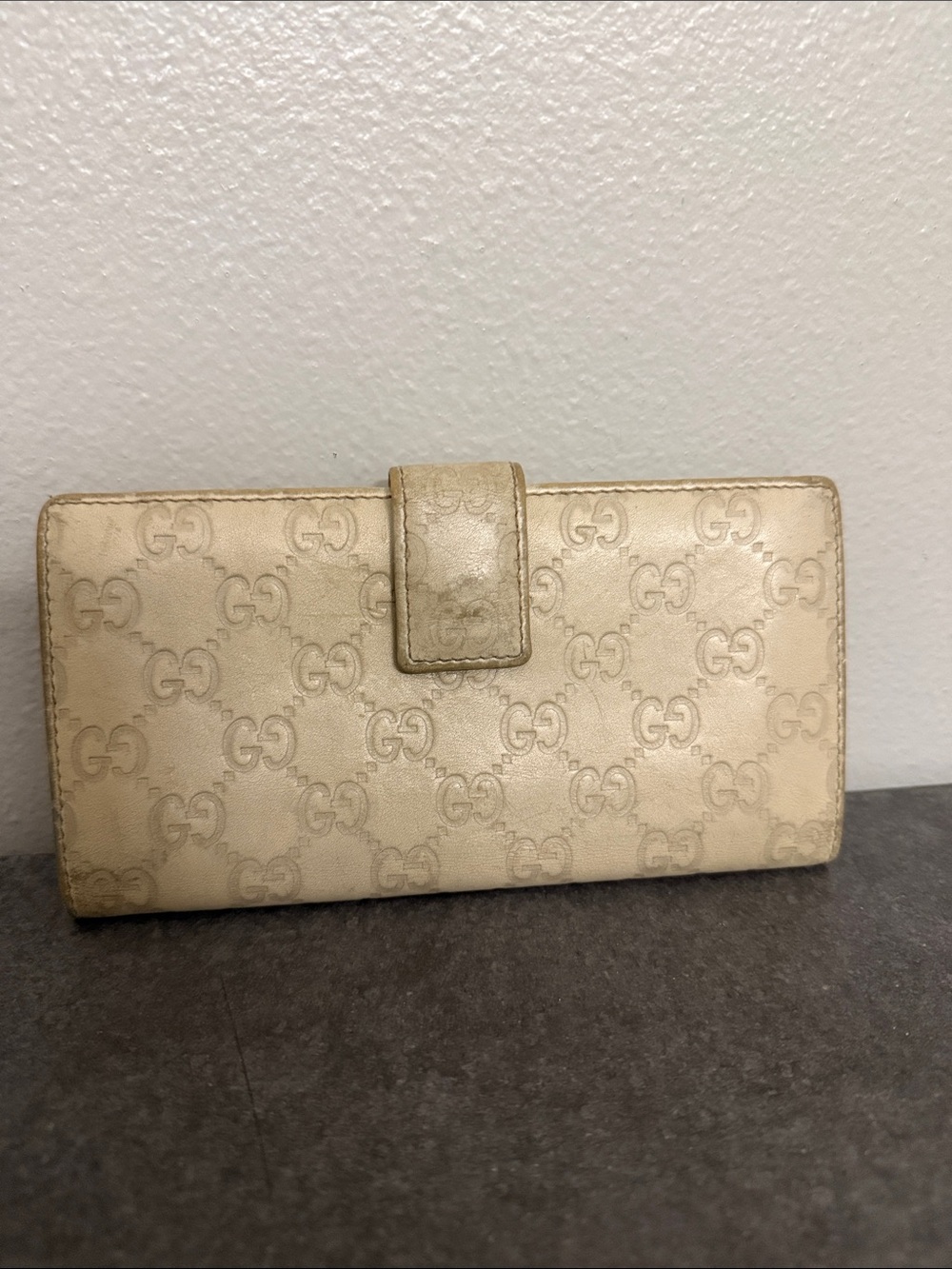 Gucci Beige Monogram Continental Wallet junk - Picture 3 of 9